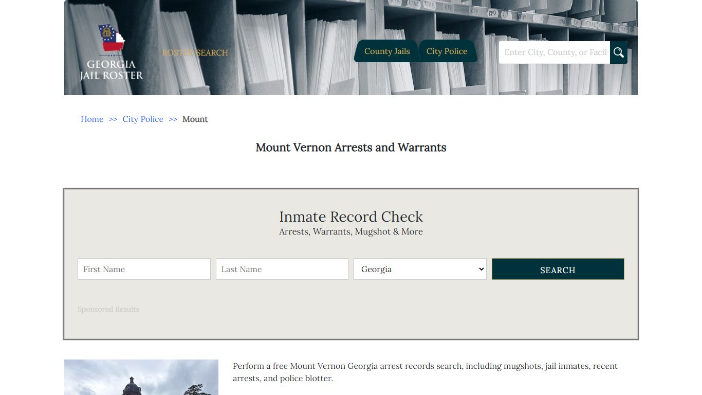 Mount Vernon Arrests and Warrants | Georgia Jail Inmate Search